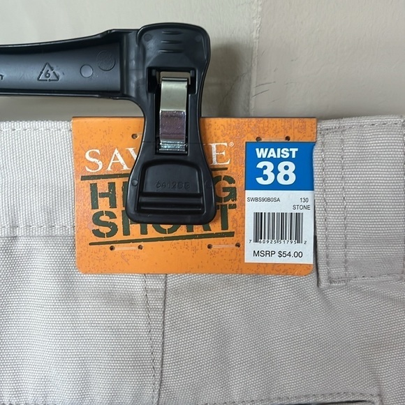 Brand New Savane Shorts Hiking UPF 30 Tech Pocket Cargo Stone Comfort Durable - Picture 8 of 11